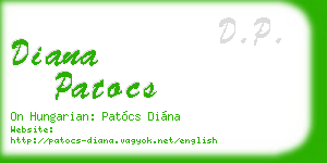 diana patocs business card