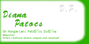 diana patocs business card
